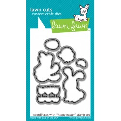 Lawn Fawn Happy Easter die set